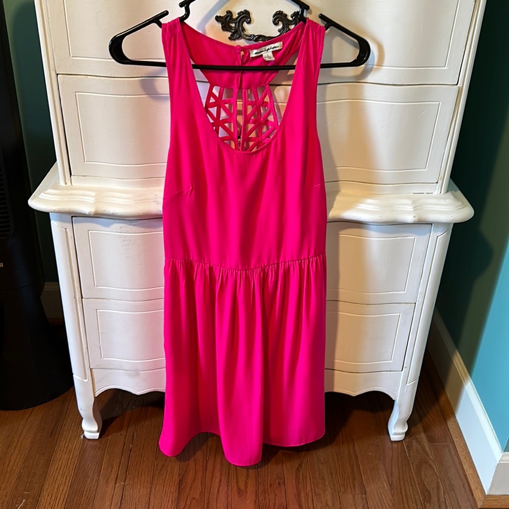 Never worn! Barbie core hot pink party dress size 4